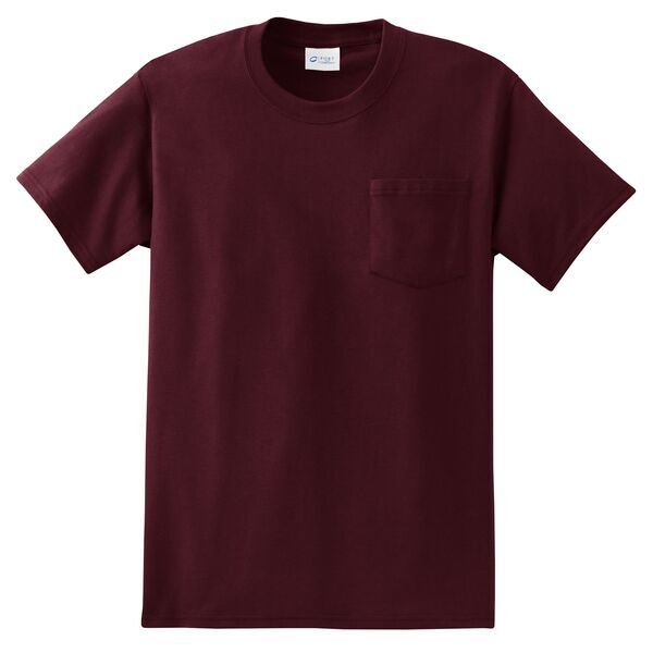 Port & Company® Essential Heavyweight 100% Cotton Men's Pocket Tee