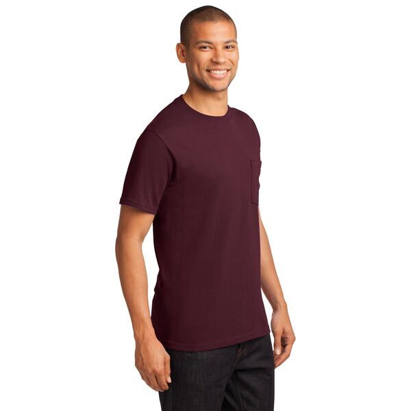 Port & Company® Essential Heavyweight 100% Cotton Men's Pocket Tee