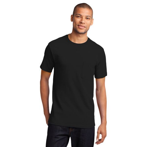 Port & Company® Essential Heavyweight 100% Cotton Men's Pocket Tee