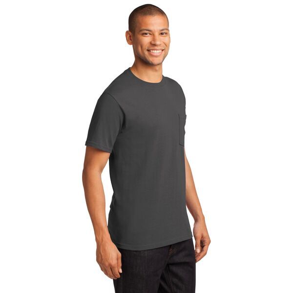 Port & Company® Essential Heavyweight 100% Cotton Men's Pocket Tee