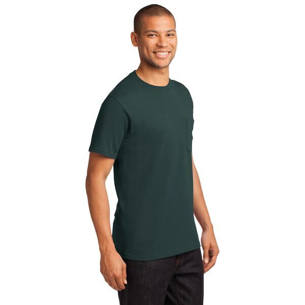 Port & Company® Essential Heavyweight 100% Cotton Men's Pocket Tee