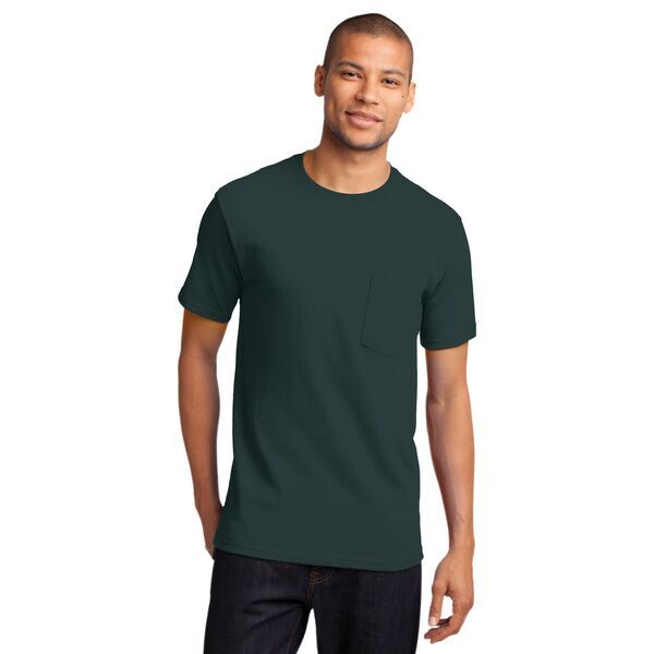 Port & Company® Essential Heavyweight 100% Cotton Men's Pocket Tee