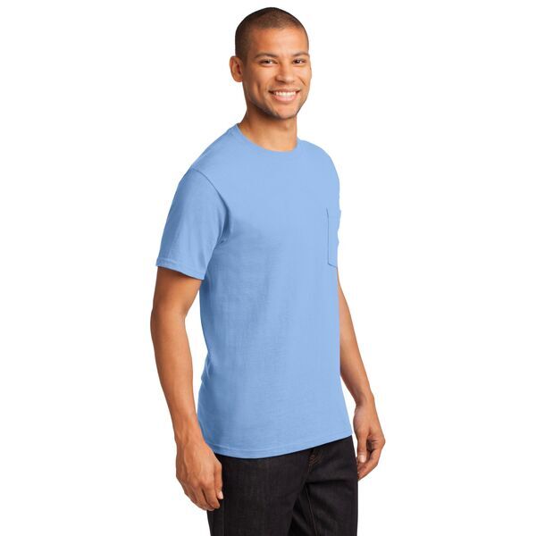 Port & Company® Essential Heavyweight 100% Cotton Men's Pocket Tee