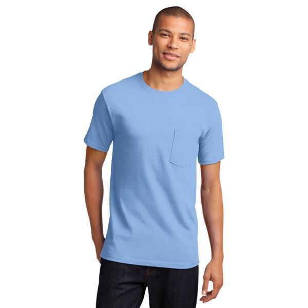 Port & Company® Essential Heavyweight 100% Cotton Men's Pocket Tee