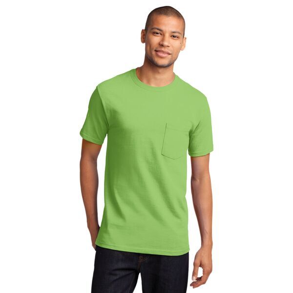 Port & Company® Essential Heavyweight 100% Cotton Men's Pocket Tee