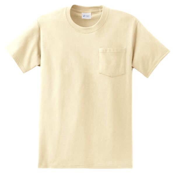 Port & Company® Essential Heavyweight 100% Cotton Men's Pocket Tee