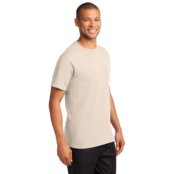 Port & Company® Essential Heavyweight 100% Cotton Men's Pocket Tee
