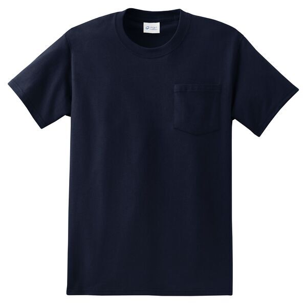 Port & Company® Essential Heavyweight 100% Cotton Men's Pocket Tee