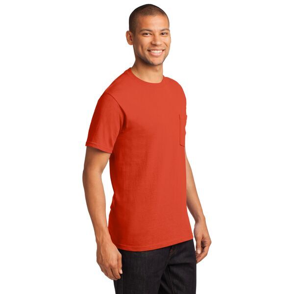 Port & Company® Essential Heavyweight 100% Cotton Men's Pocket Tee