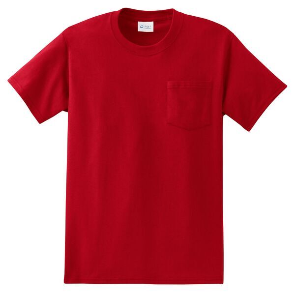 Port & Company® Essential Heavyweight 100% Cotton Men's Pocket Tee