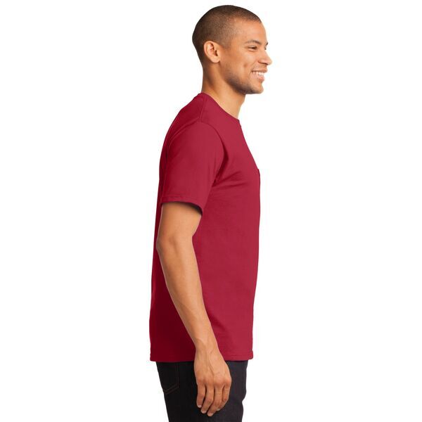 Port & Company® Essential Heavyweight 100% Cotton Men's Pocket Tee