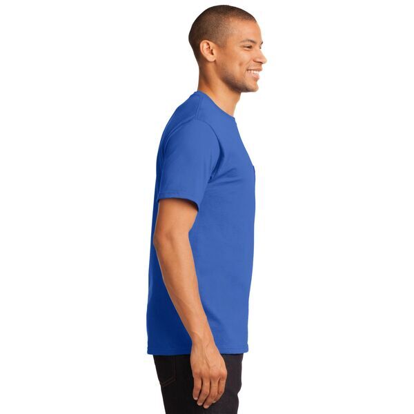 Port & Company® Essential Heavyweight 100% Cotton Men's Pocket Tee