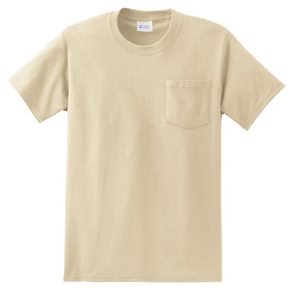 Port & Company® Essential Heavyweight 100% Cotton Men's Pocket Tee