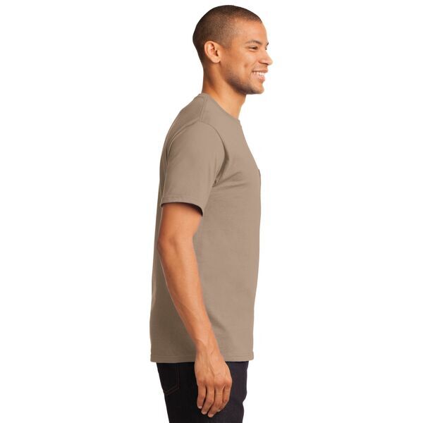 Port & Company® Essential Heavyweight 100% Cotton Men's Pocket Tee