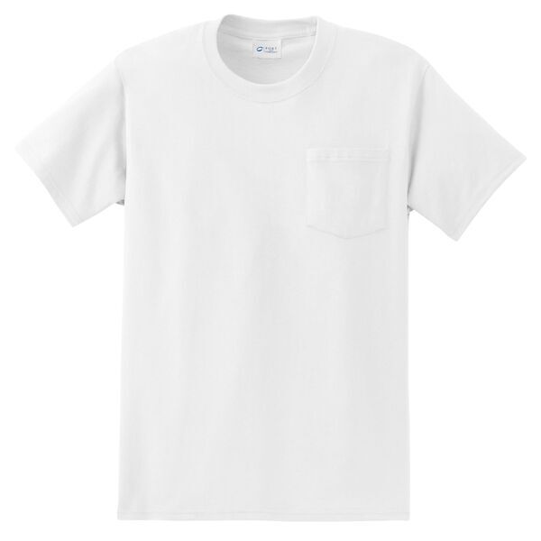 Port & Company® Essential Heavyweight 100% Cotton Men's Pocket Tee