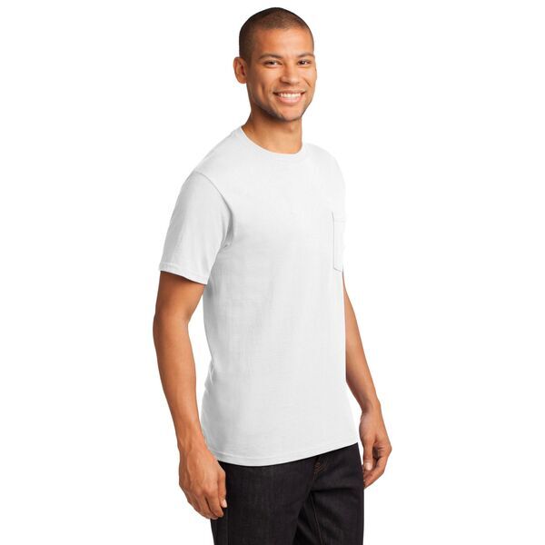 Port & Company® Essential Heavyweight 100% Cotton Men's Pocket Tee