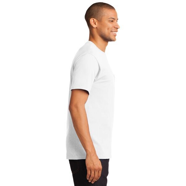 Port & Company® Essential Heavyweight 100% Cotton Men's Pocket Tee