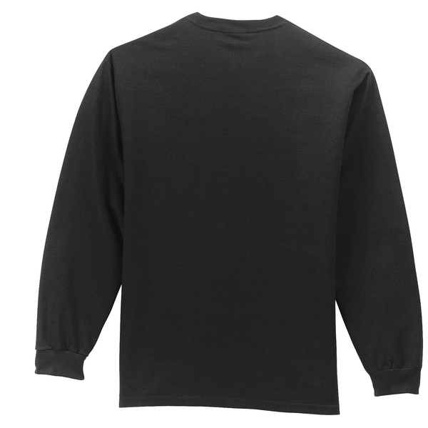 Port & Company® Essential Heavyweight 100% Cotton Men's Long Sleeve Pocket Tee