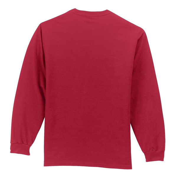 Port & Company® Essential Heavyweight 100% Cotton Men's Long Sleeve Pocket Tee