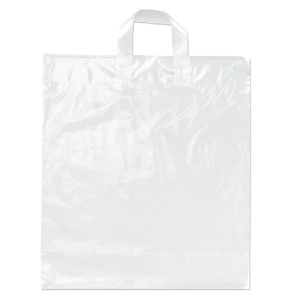 Plastic Grab Bag with Loop Handles, 16" x 18"