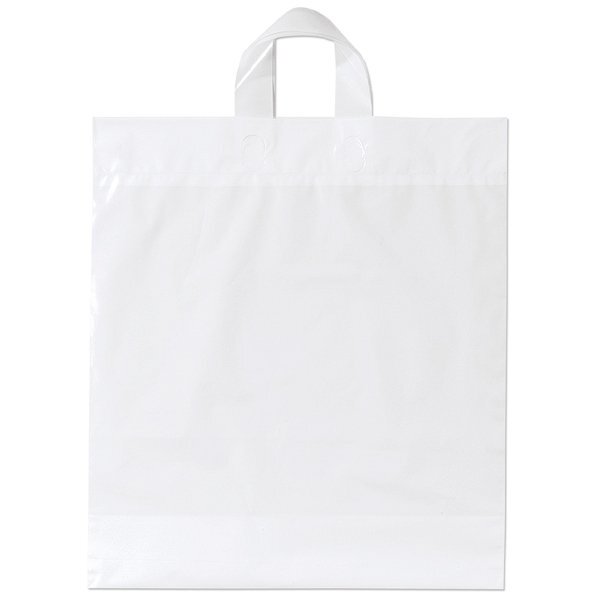 Plastic Grab Bag with Loop Handles, 16" x 18"