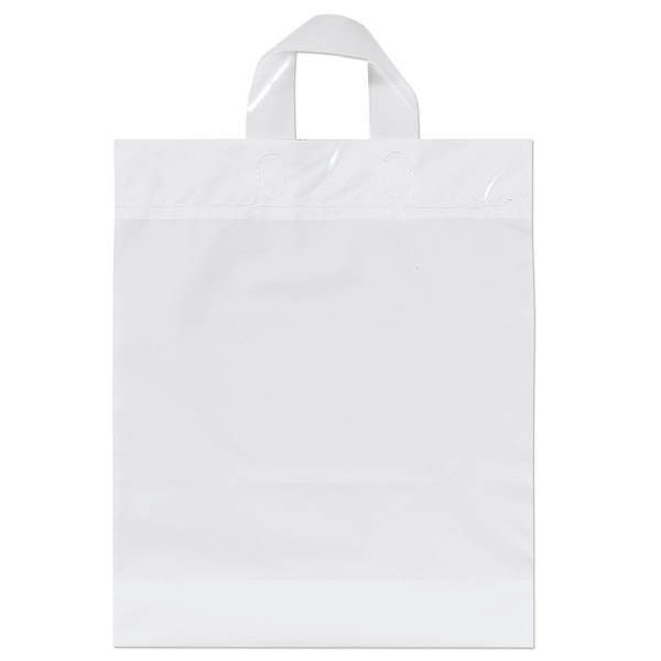 Plastic Grab Bag with Loop Handles, 13" x 15-1/2"
