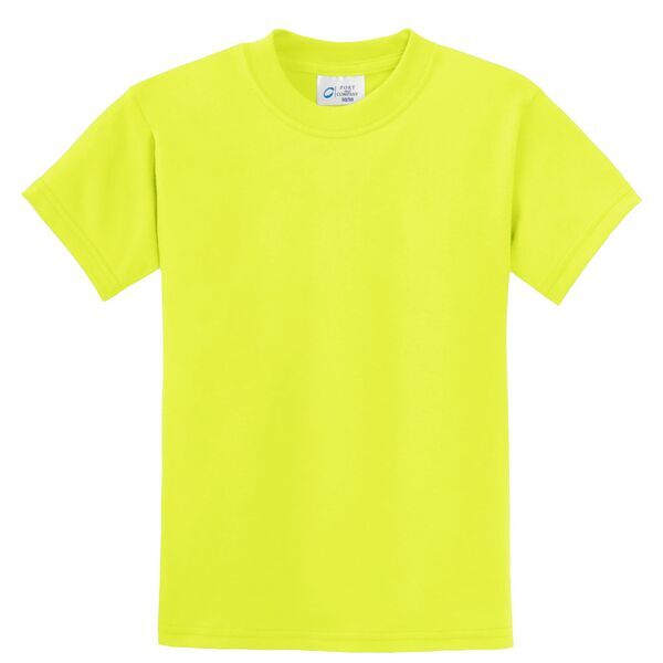 Port & Company® 50/50 Cotton/Poly Youth Tee, Safety Colors