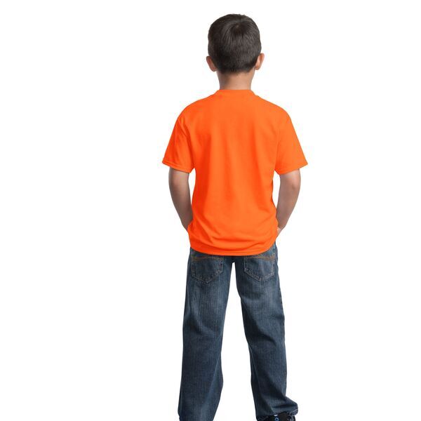 Port & Company® 50/50 Cotton/Poly Youth Tee, Safety Colors