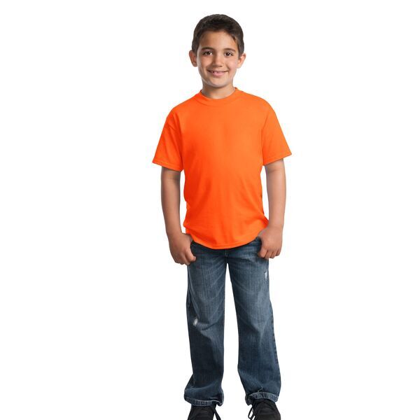 Port & Company® 50/50 Cotton/Poly Youth Tee, Safety Colors