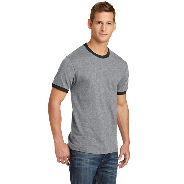 Port & Company® 100% Cotton Men's Ringer Tee