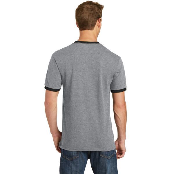 Port & Company® 100% Cotton Men's Ringer Tee