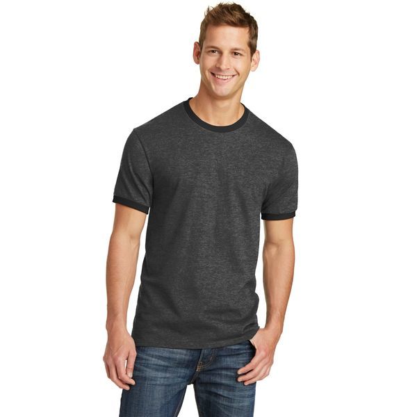 Port & Company® 100% Cotton Men's Ringer Tee