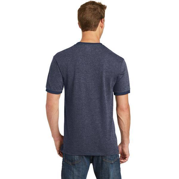 Port & Company® 100% Cotton Men's Ringer Tee