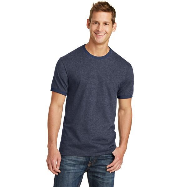 Port & Company® 100% Cotton Men's Ringer Tee