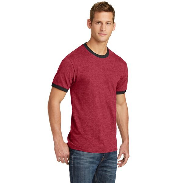 Port & Company® 100% Cotton Men's Ringer Tee