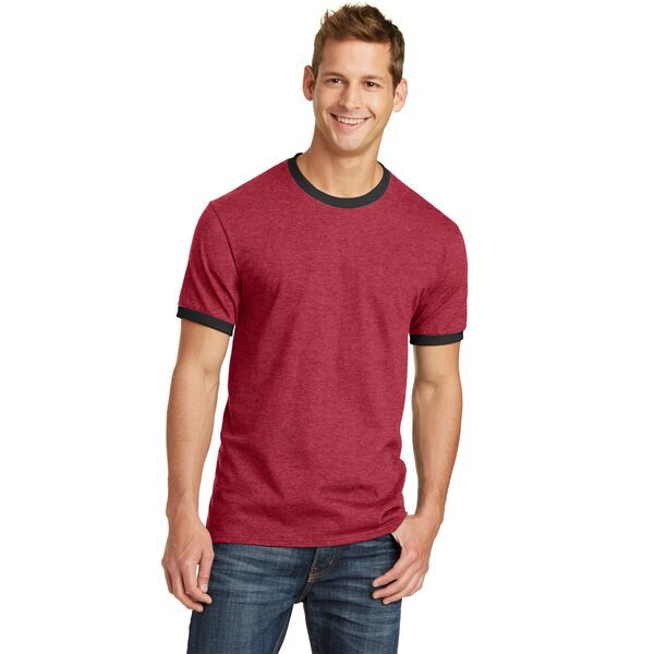 Port & Company® 100% Cotton Men's Ringer Tee