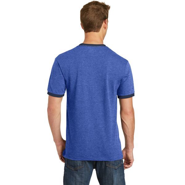 Port & Company® 100% Cotton Men's Ringer Tee