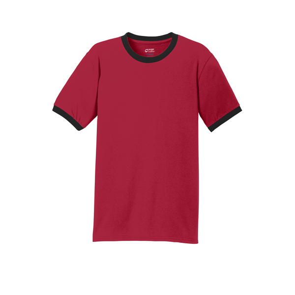Port & Company® 100% Cotton Men's Ringer Tee