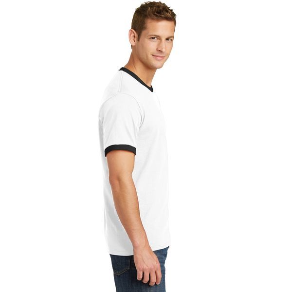 Port & Company® 100% Cotton Men's Ringer Tee