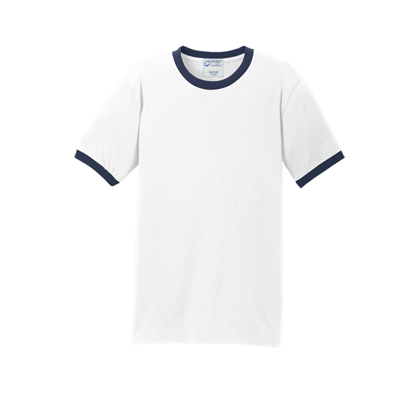 Port & Company® 100% Cotton Men's Ringer Tee