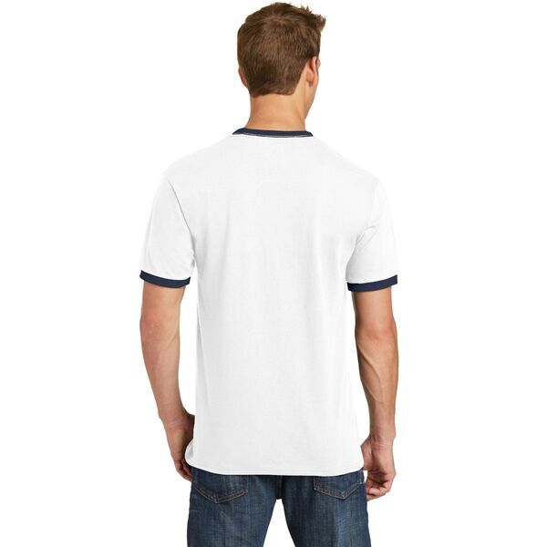 Port & Company® 100% Cotton Men's Ringer Tee