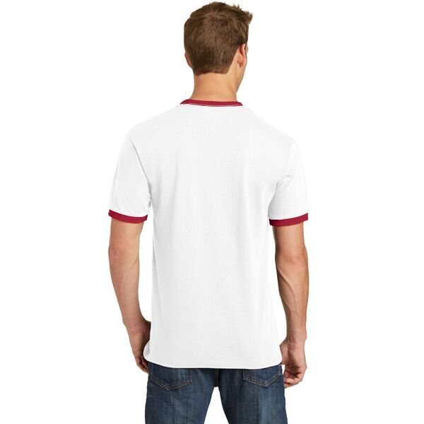 Port & Company® 100% Cotton Men's Ringer Tee