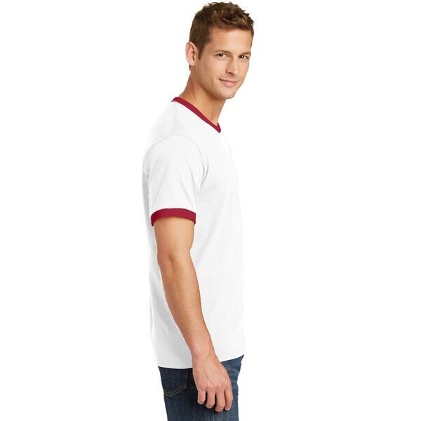 Port & Company® 100% Cotton Men's Ringer Tee