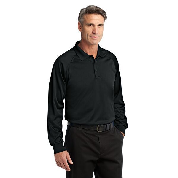 CornerStone® Select Snag-Proof Tactical Men's Performance Long Sleeve Polo