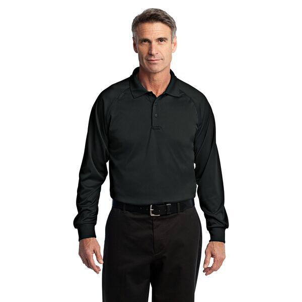 CornerStone® Select Snag-Proof Tactical Men's Performance Long Sleeve Polo