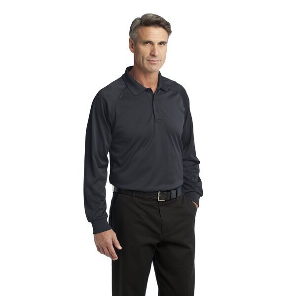 CornerStone® Select Snag-Proof Tactical Men's Performance Long Sleeve Polo