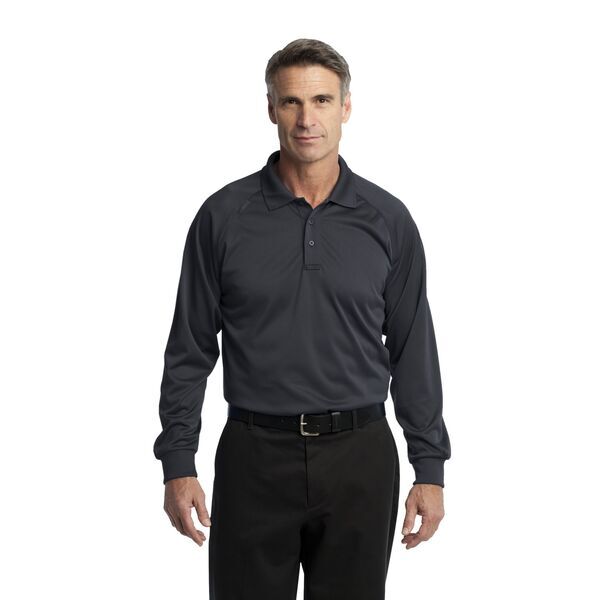 CornerStone® Select Snag-Proof Tactical Men's Performance Long Sleeve Polo