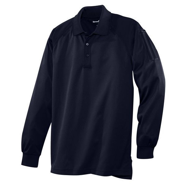 CornerStone® Select Snag-Proof Tactical Men's Performance Long Sleeve Polo