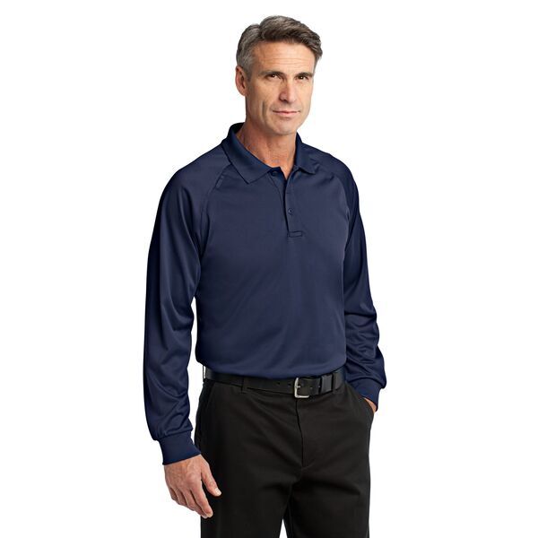 CornerStone® Select Snag-Proof Tactical Men's Performance Long Sleeve Polo