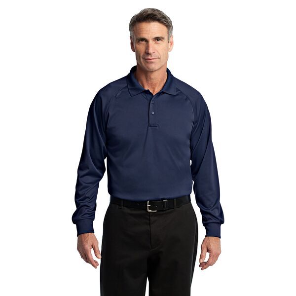CornerStone® Select Snag-Proof Tactical Men's Performance Long Sleeve Polo